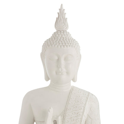 Large Buddha Statue Zen White 124cm J-Line
