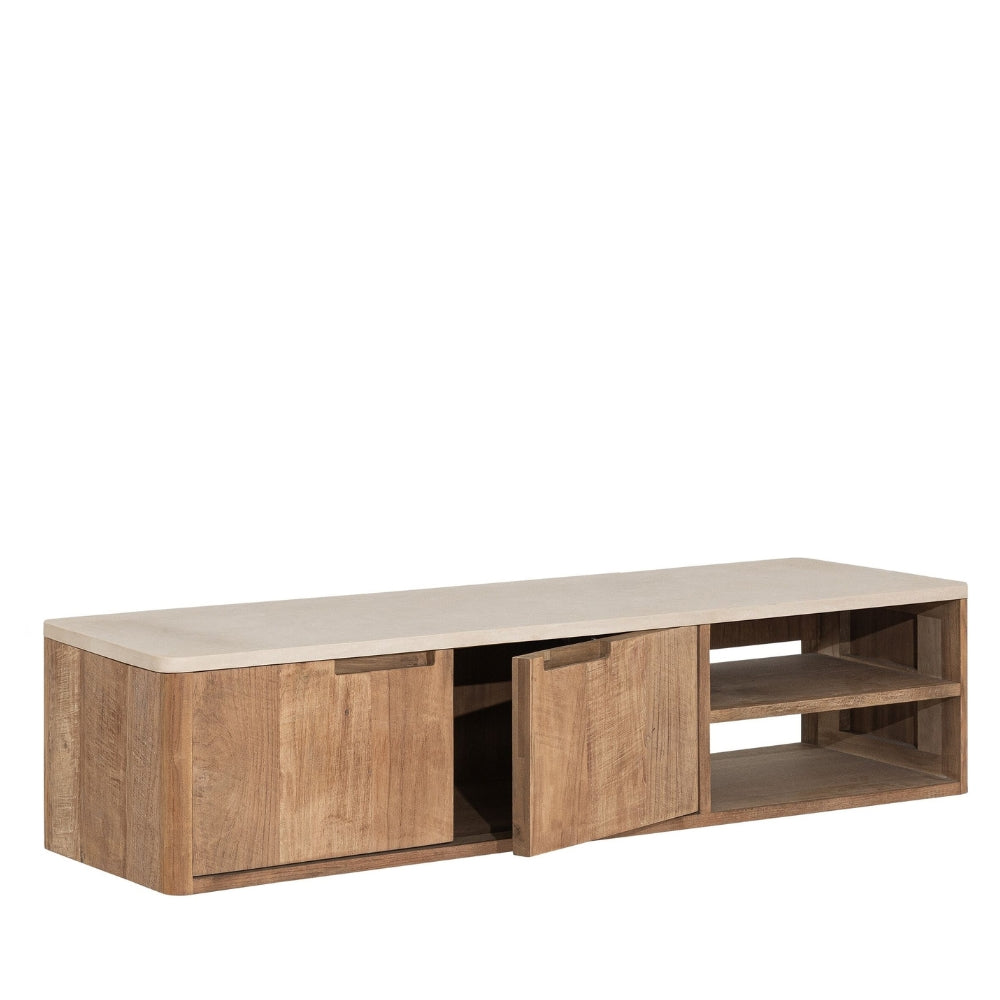 DTP Home Bliss No.2 Wall-Mounted Mortex TV Stand, Small