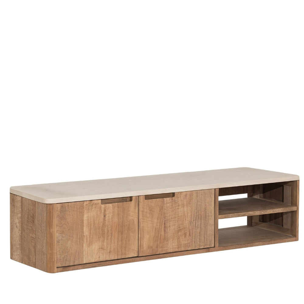 DTP Home Bliss No.2 Wall-Mounted Mortex TV Stand, Small