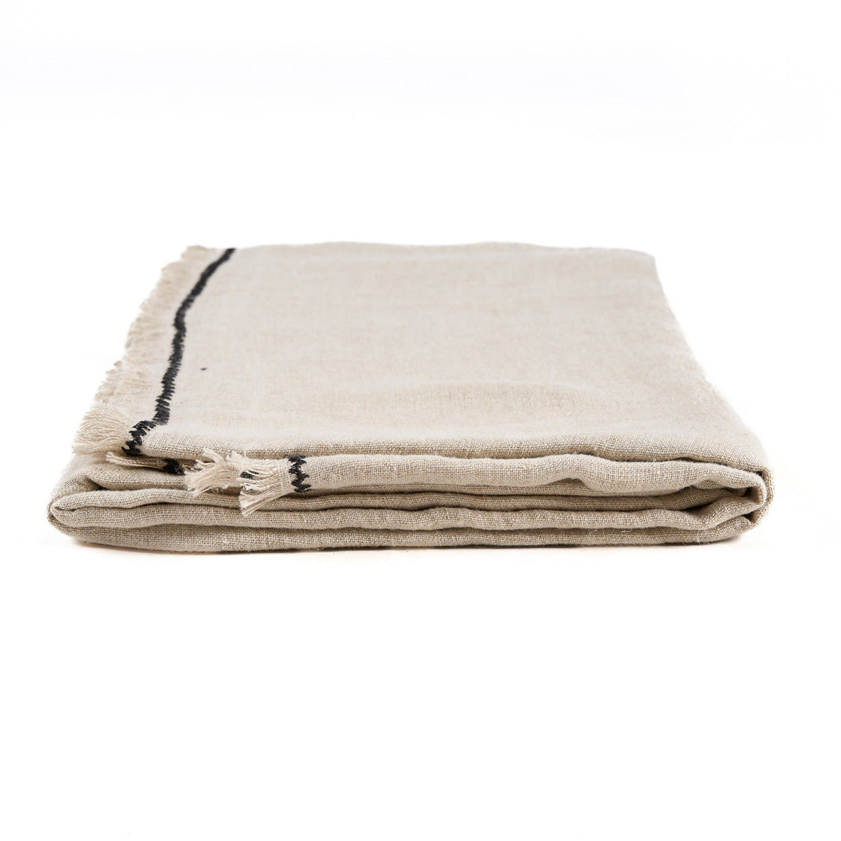 The Tuscany Tablecloth Natural Black 150x300 Bazar Bizar