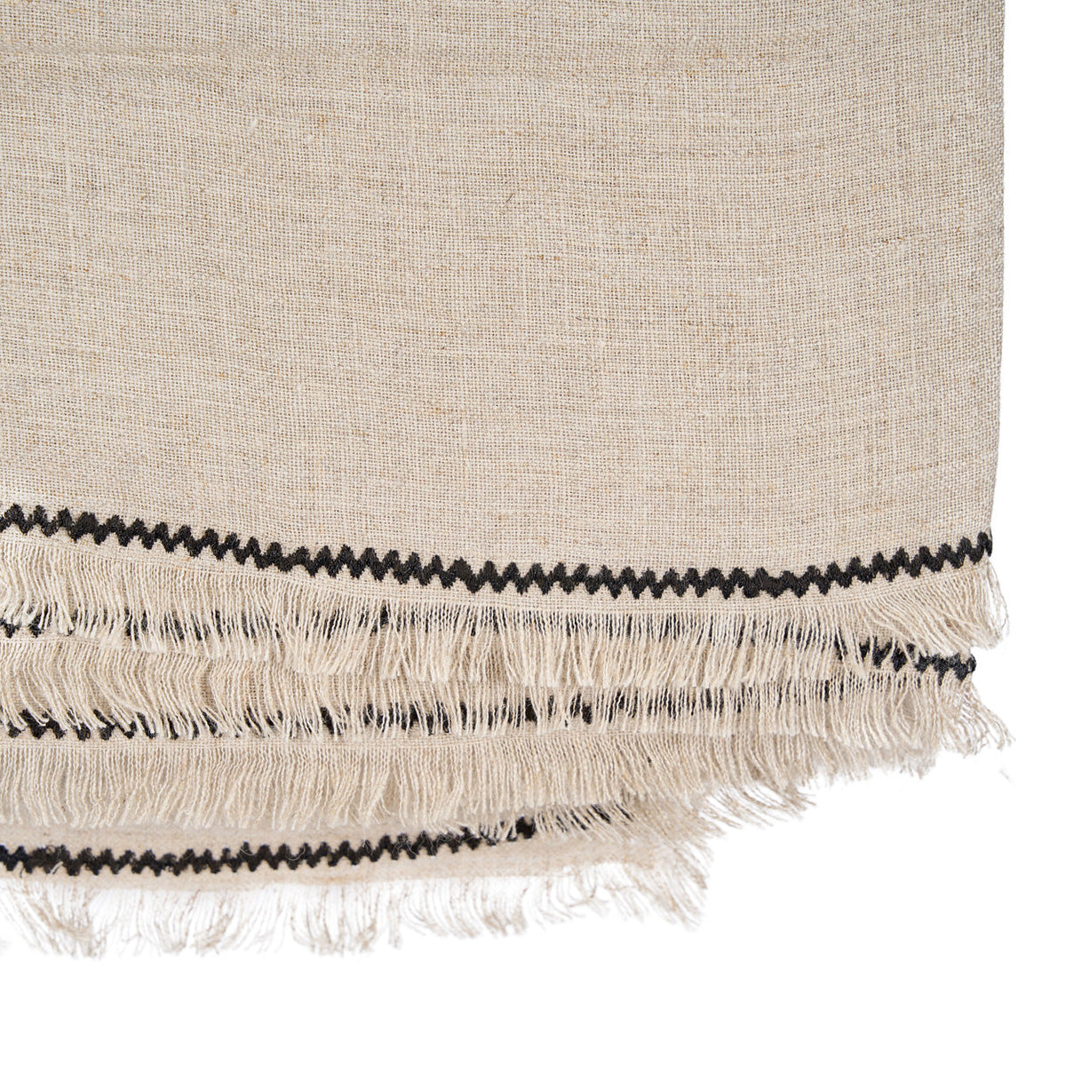 The Tuscany Tablecloth Natural Black 150x300 Bazar Bizar