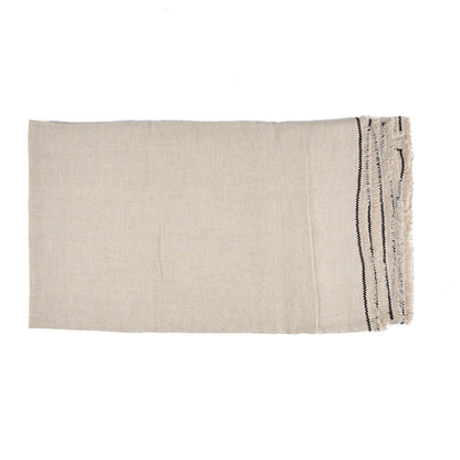 The Tuscany Tablecloth Natural Black 150x300 Bazar Bizar