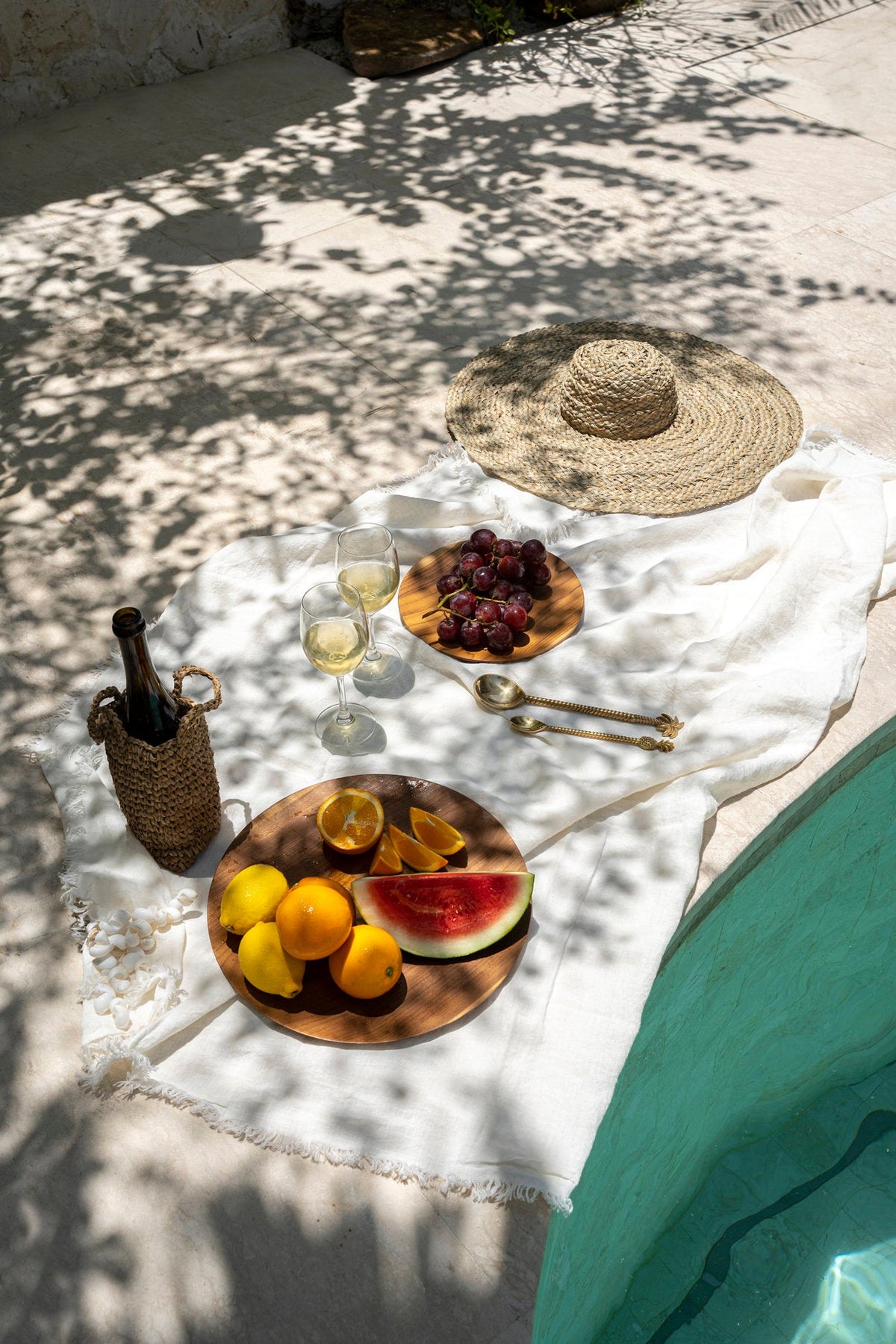 The Linen Tablecloth - White - 150x200 Bazar Bizar