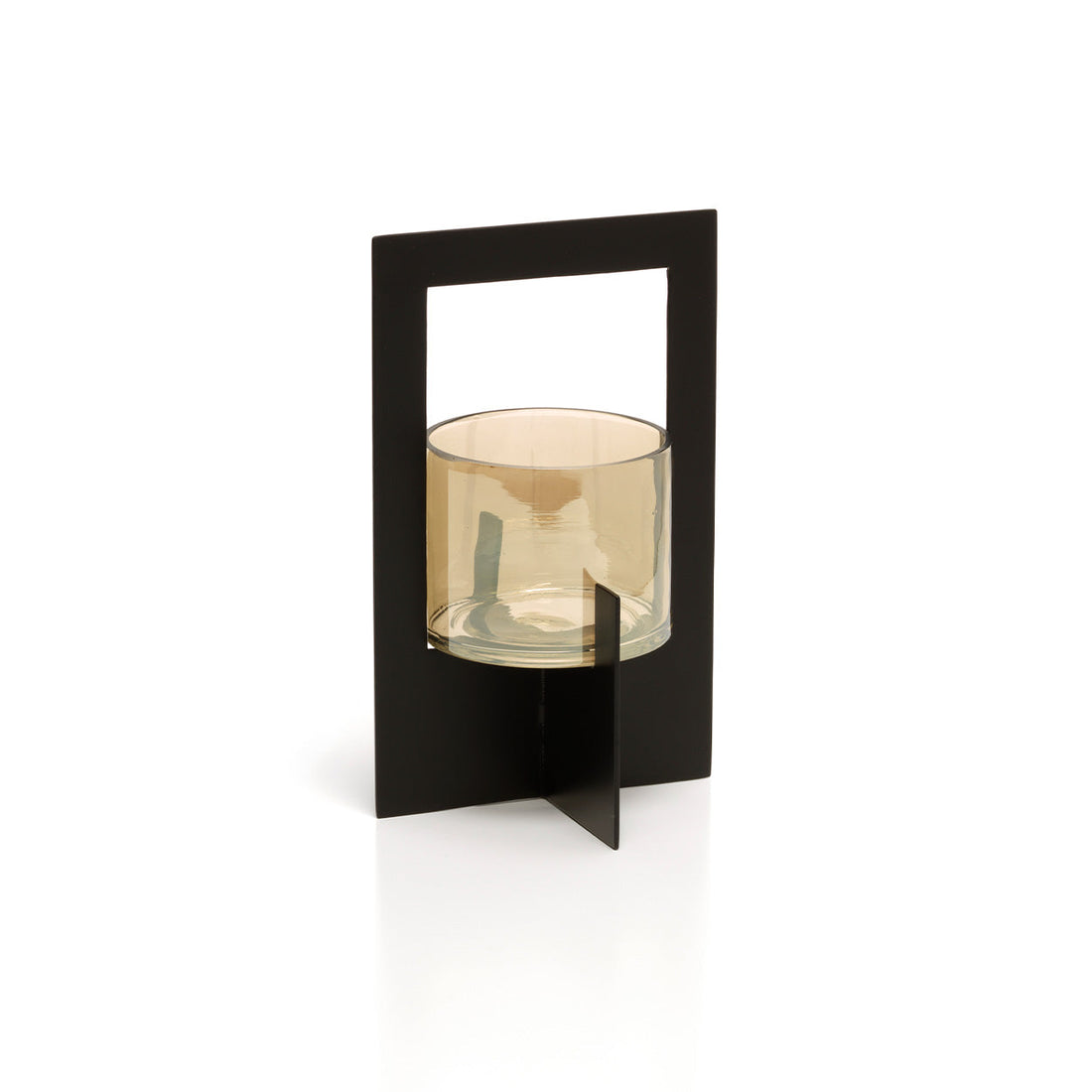 The Hurricane Framed Candlestick Black Large Bazar Bizarre