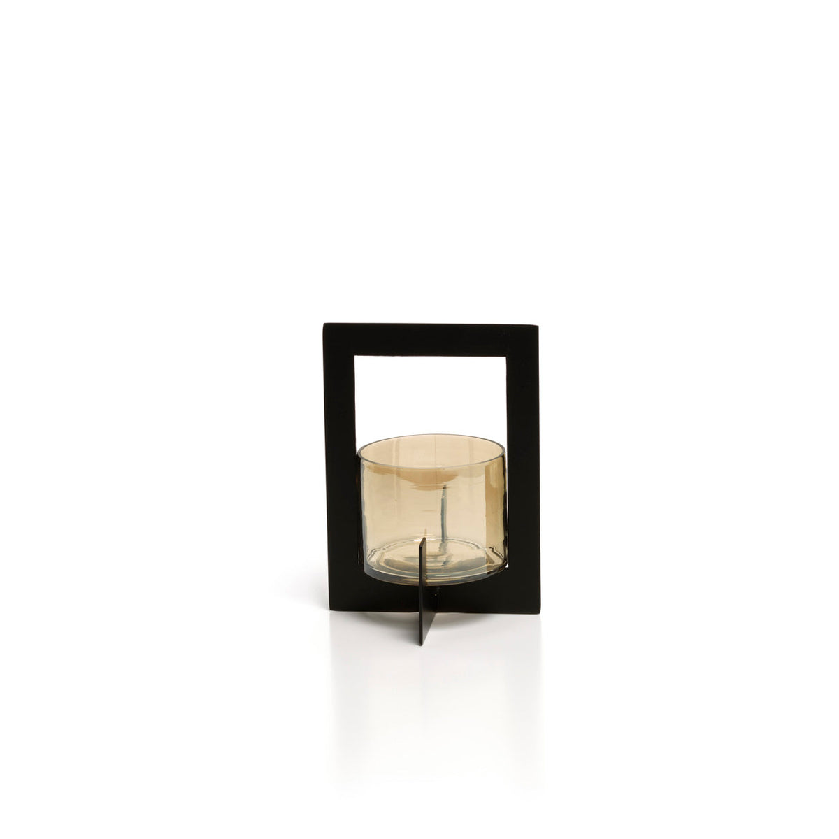 The Hurricane Framed Candlestick Black M Bazar Bizarre