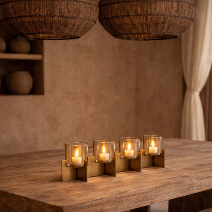 The Quarta Candle Holder - Gold Bazar Bizar