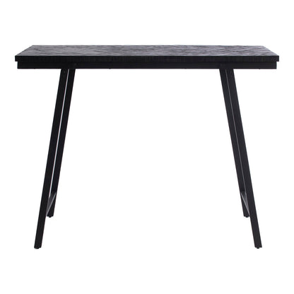 The Herringbone High Table - Black - 140