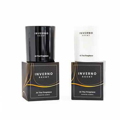 Inverno Scent Luxury Scented Candle At The Fireplace