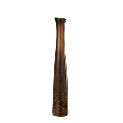 Dark Brown Glass Vase Cylinder Small J-Line