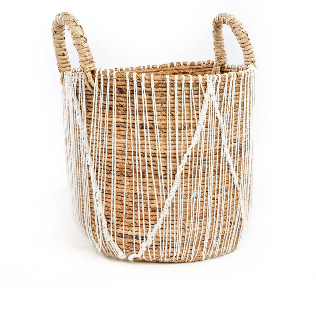 The Straight Stitched Macramé Basket - L Bazar Bizar