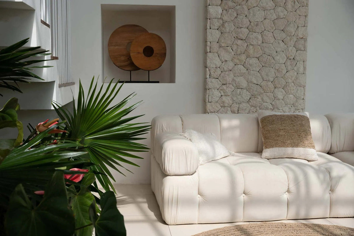 The Teak Disc on Stand Large Bazar Bizar