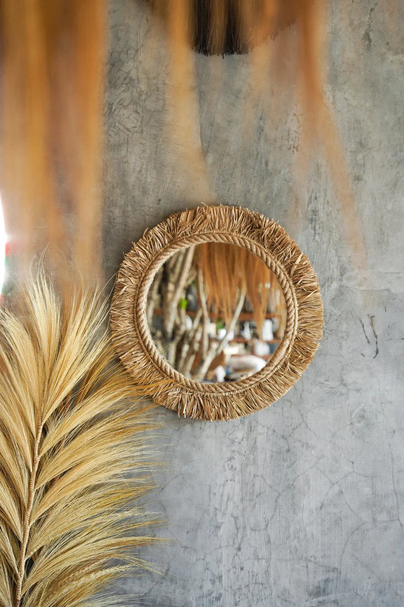 The Tahiti Mirror - Natural 60x60cm