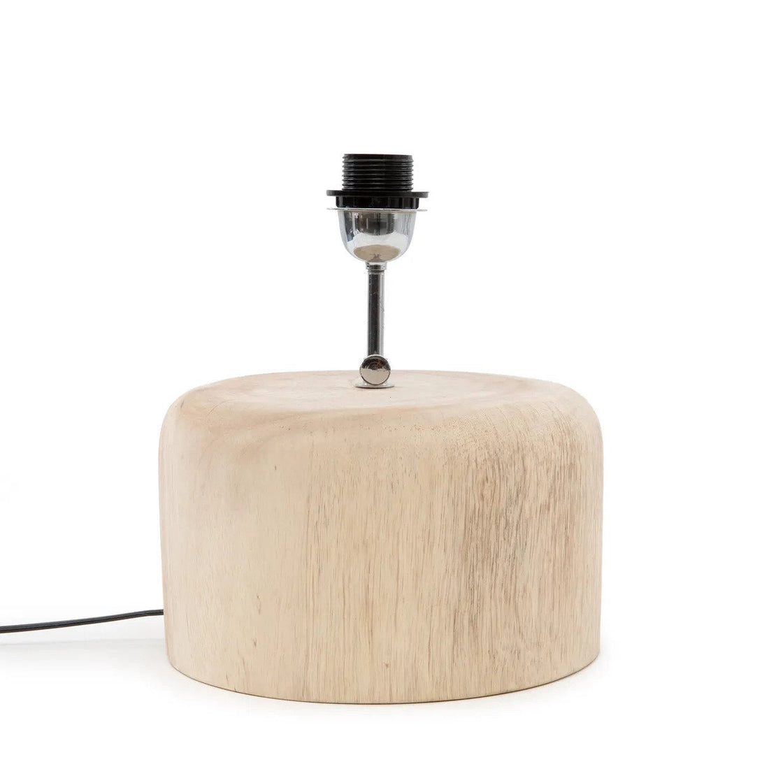 The Teak Wood Table Lamp Base - Natural Bazar Bizar