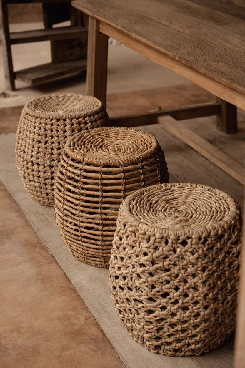 The Zarkah Stool Natural Bazaar Bizarre