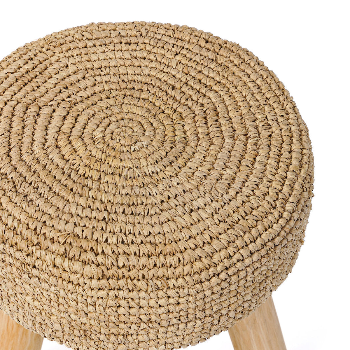 The Raffia Stool - Natural Bazar Bizarre