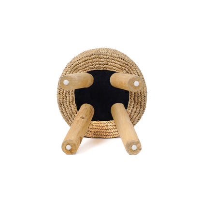 The Raffia Stool - Natural Bazar Bizarre