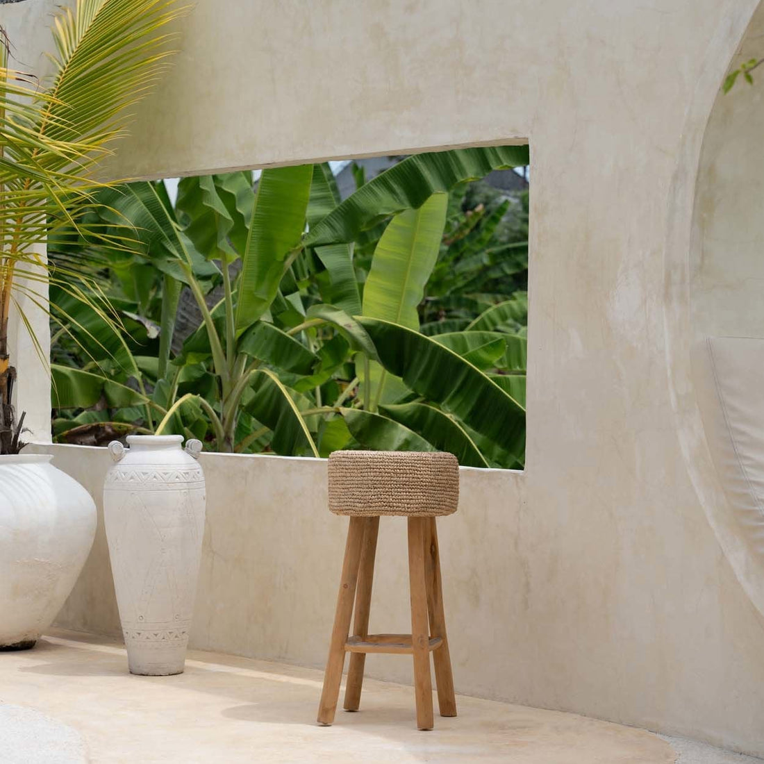 The Raffia Bar Stool Bazar Bizar