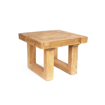 The Reclaimed Teak Side Table Natural Bazar Bizarre