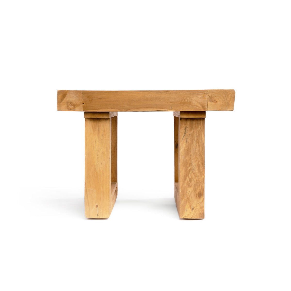 The Reclaimed Teak Side Table Natural Bazar Bizarre