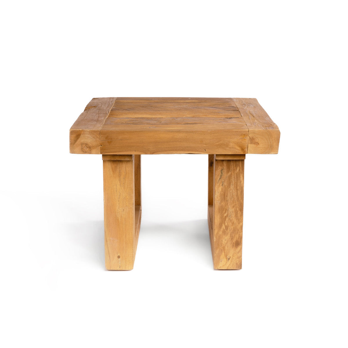 The Reclaimed Teak Side Table Natural Bazar Bizarre