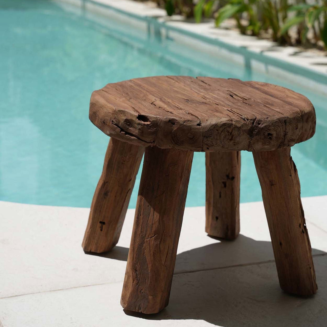 The Marabunta Rustic Side Table - Natural Bazar Bizar