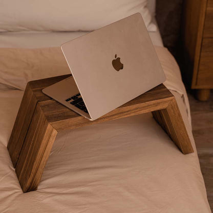 The Ashley Cocoon Laptop Table Natural Bazar Bizarre
