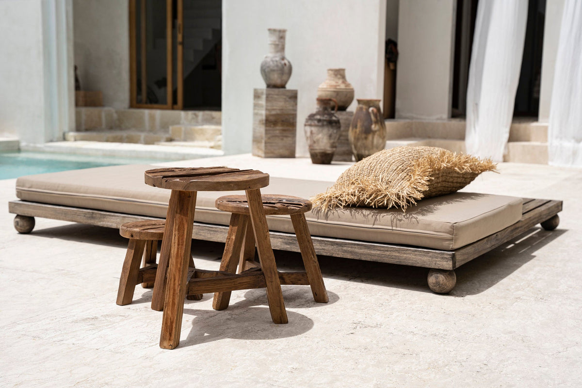 The Yatai Stool Natural Large Bazar Bizarre