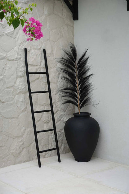 The Tulum Ladder Black 165cm Bazar Bizar