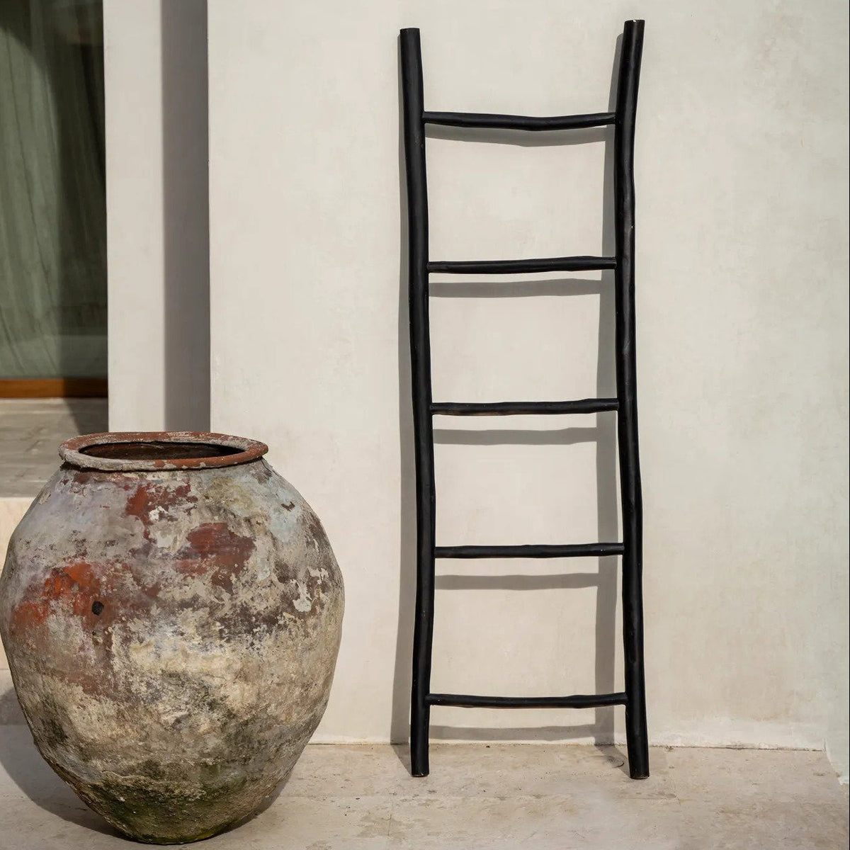 The Tulum Ladder Black 165cm Bazar Bizar