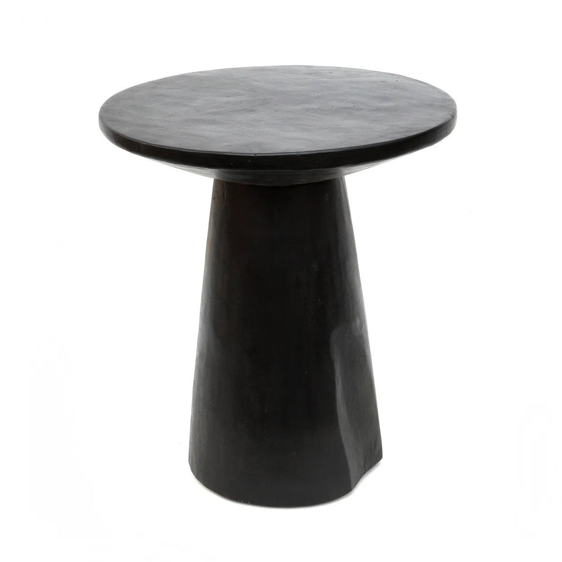 The Timber Conic Side Table Black 50 Bazar Bizar