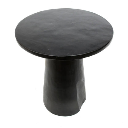 The Timber Conic Side Table Black 50 Bazar Bizar