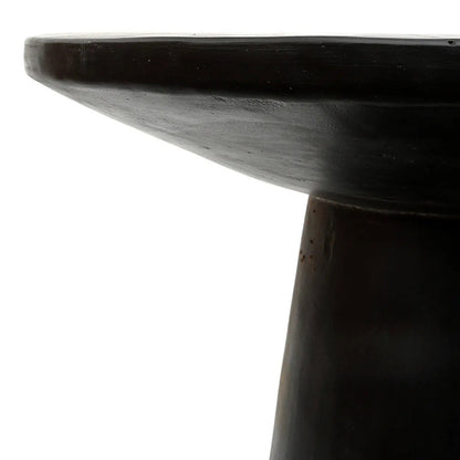 The Timber Conic Side Table Black 50 Bazar Bizar
