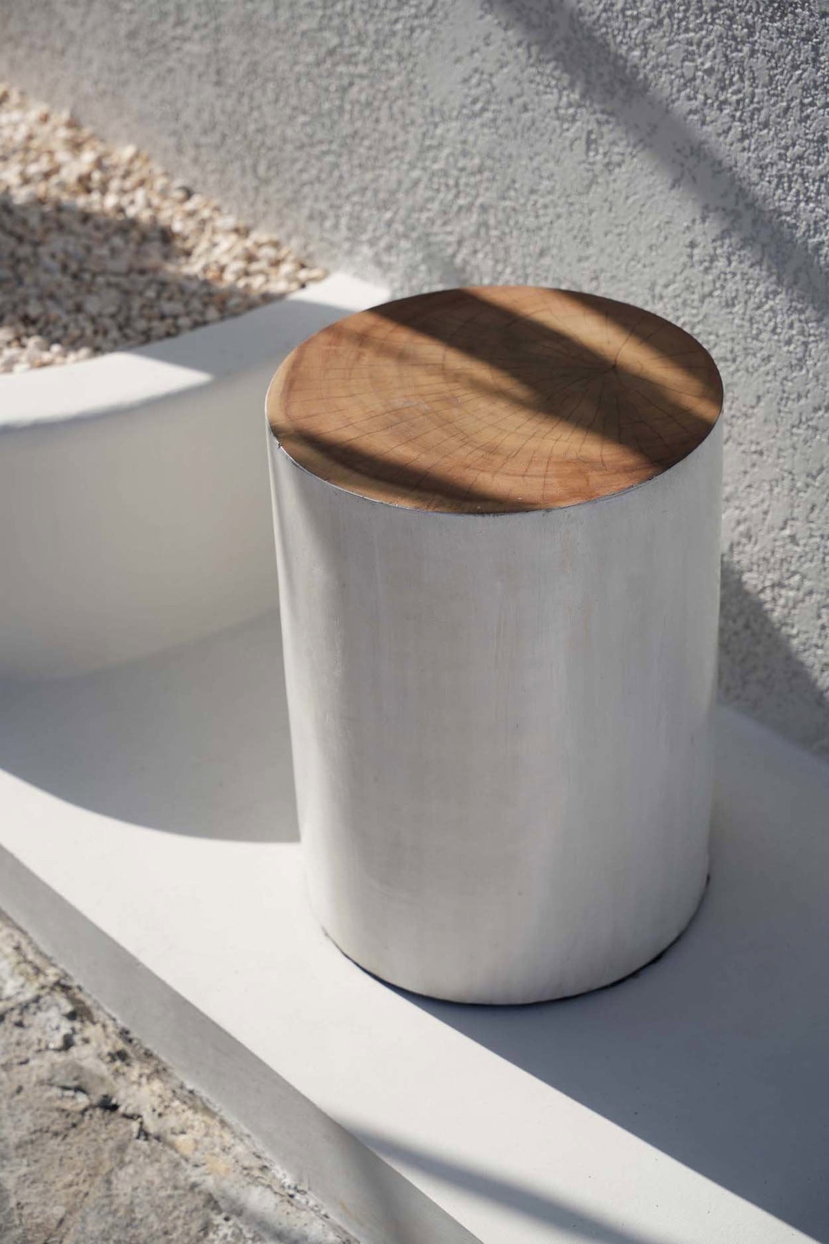 The Tribe Stool White Bazar Bizarre