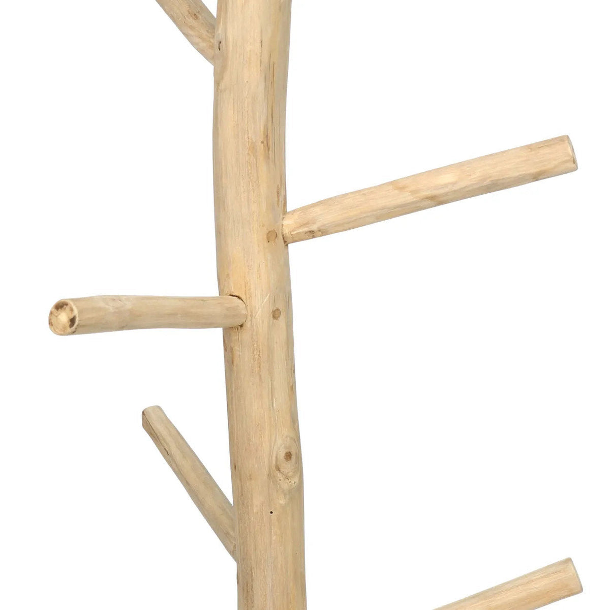 Teak Coat Rack Natural 160cm Bazar Bizar