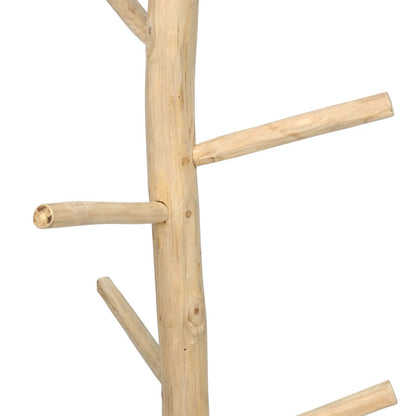 Teak Coat Rack Natural 160cm Bazar Bizar
