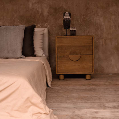 The Eclipse Nightstand Natural Bazar Bizarre