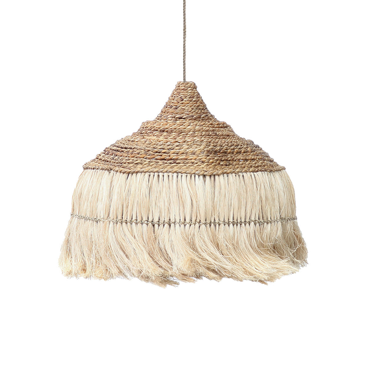 The Abaca Hoola Pendant Light Natural Large Bazar Bizarre