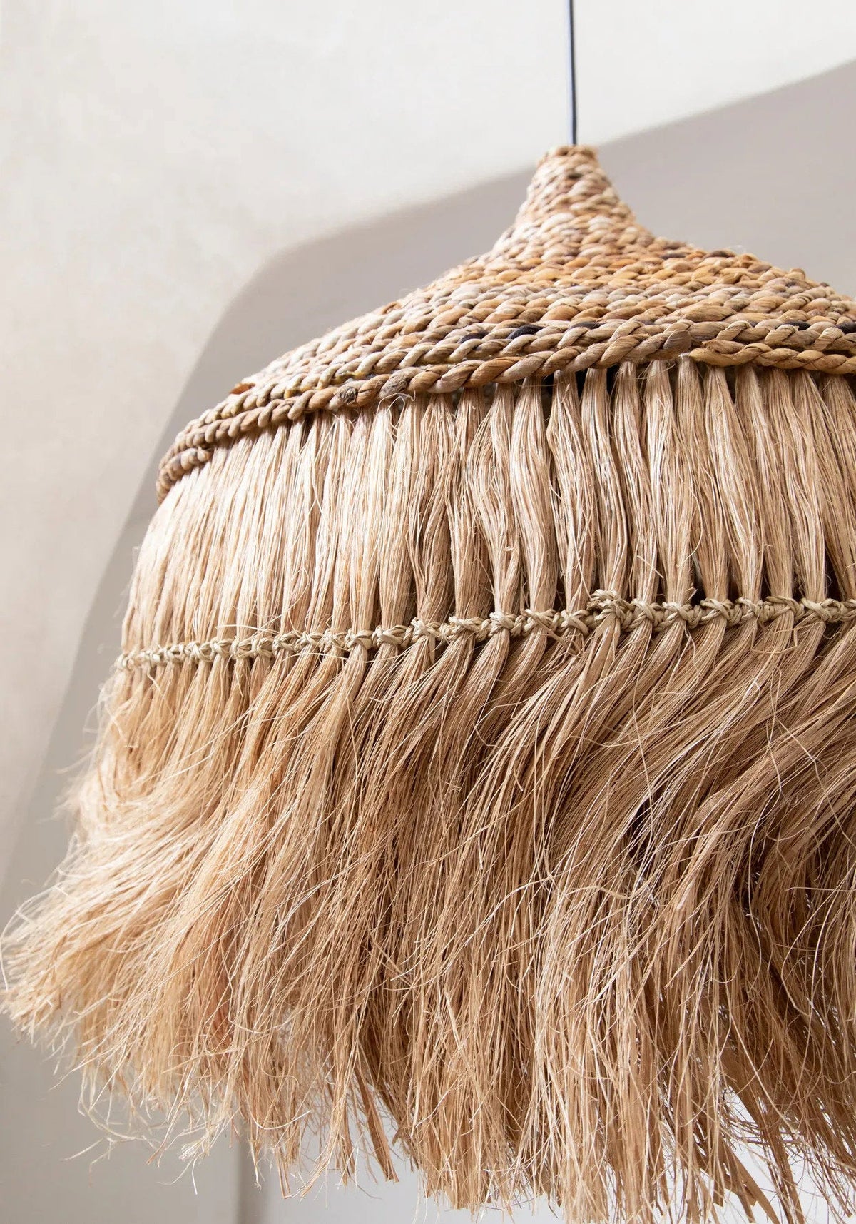 The Abaca Hoola Pendant Light Natural Large Bazar Bizarre