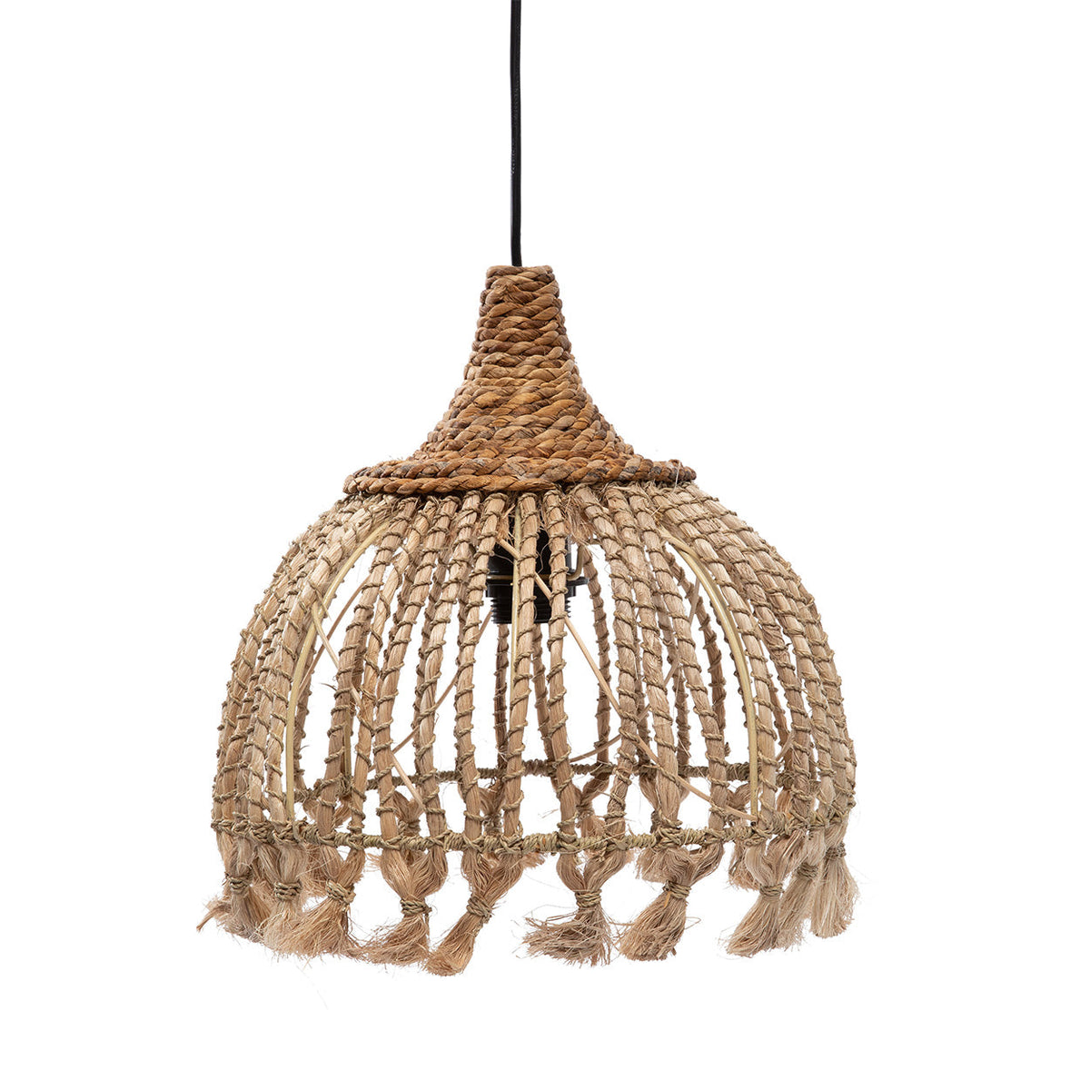 The Abaca Tassel Pendant Light - Natural - S Bazar Bizar