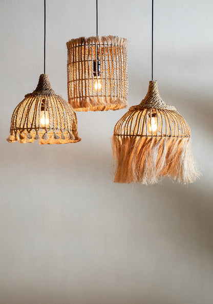 The Abaca Tassel Pendant Light - Natural - S Bazar Bizar