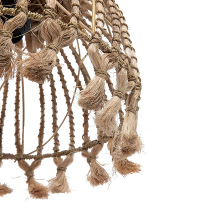 The Abaca Tassel Pendant Light - Natural - S Bazar Bizar