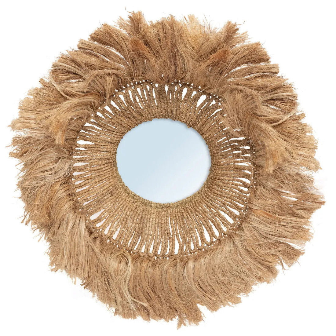 The Abaca Solomon Mirror - Natural 85x85cm Bazar Bizar