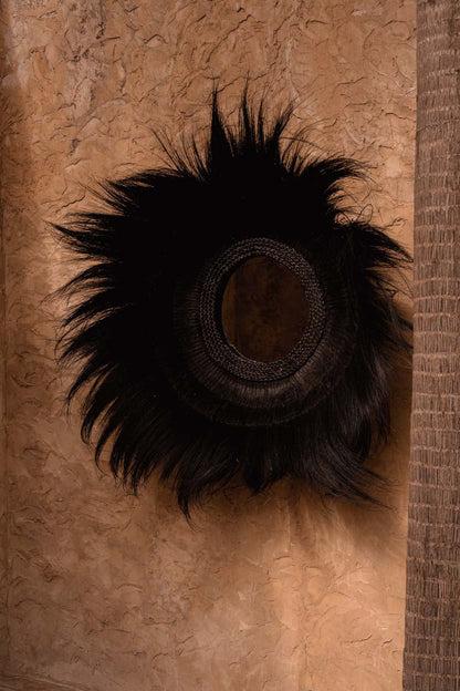 The Sunken Forest Mirror - Black 90x90cm