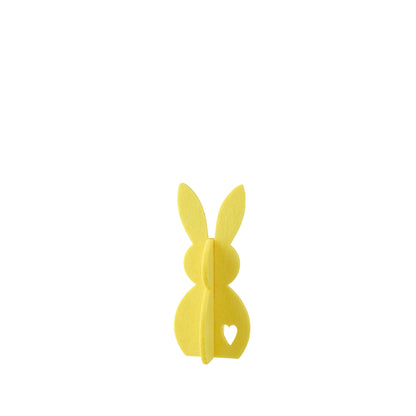 Easter Decoration Yellow Rabbit Felt Set of 3 J-Line