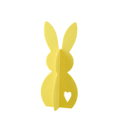 Easter Decoration Yellow Rabbit Felt Set of 3 J-Line