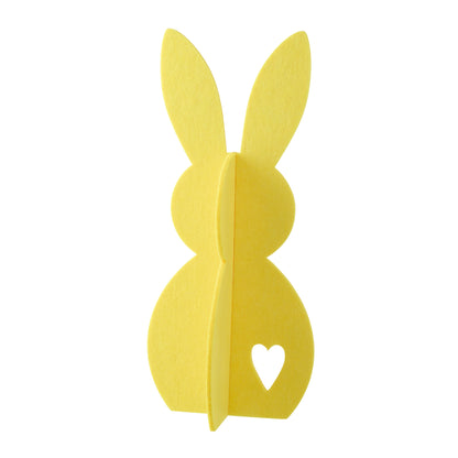 Easter Decoration Yellow Rabbit Felt Set of 3 J-Line