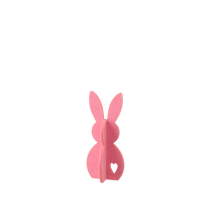 Easter Decoration Pink Bunny Felt Set of 3 J-Line