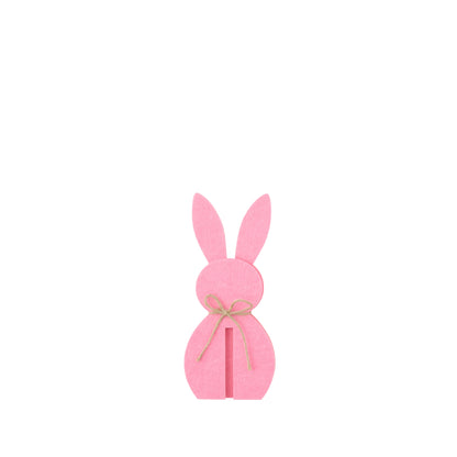 Easter Decoration Pink Bunny Felt Set of 3 J-Line
