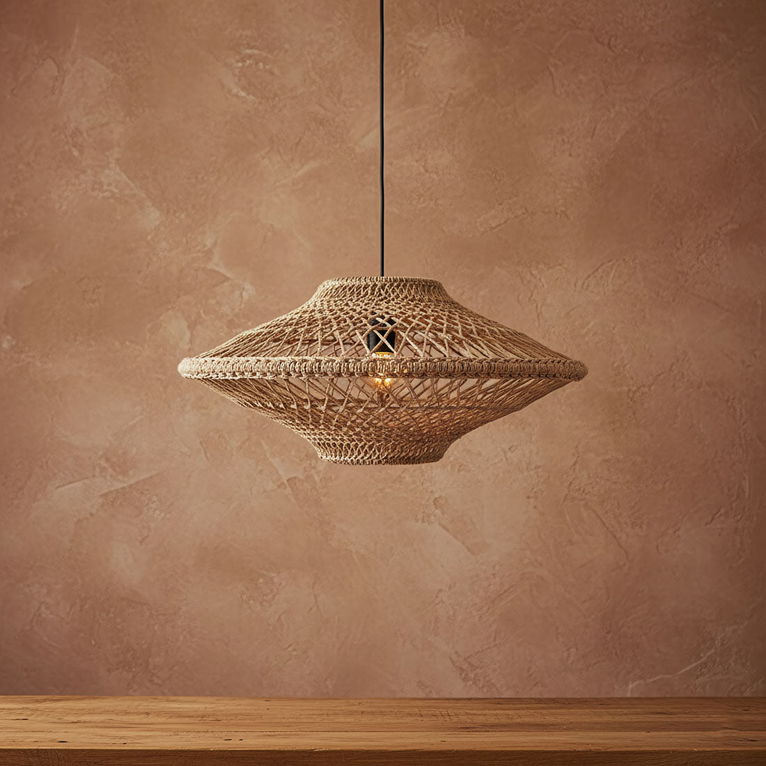 Corda Pendant Light Natural Rope Large Ø80cm Raw Materials
