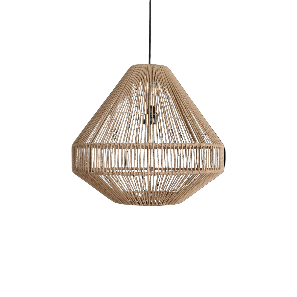 Linea Diamond Pendant Light Natural Ø44x42cm Raw Materials